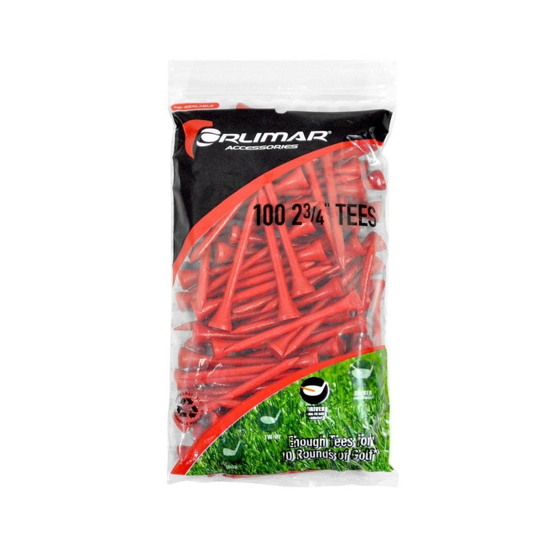 أورليمار تيشيرت جولف Orlimar Red مقاس 2 3/4 بوصة (100 قطعة) - Image 1